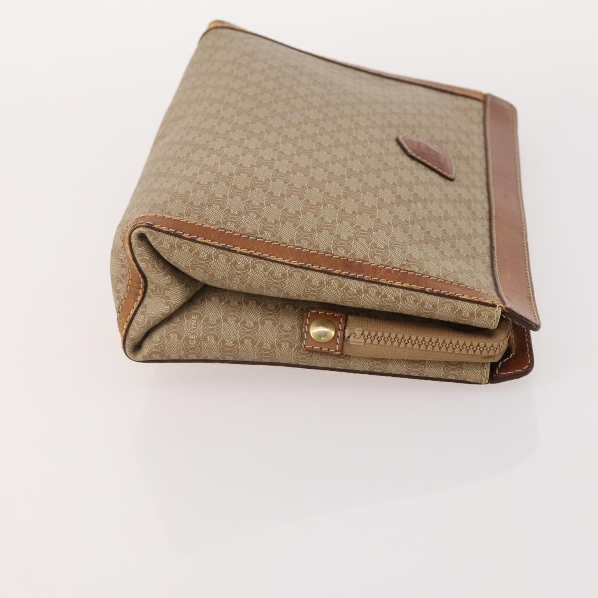 CELINE Macadam Canvas C Macadam Canvas Bag PVC Leather 3 Set Brown Auth 174584