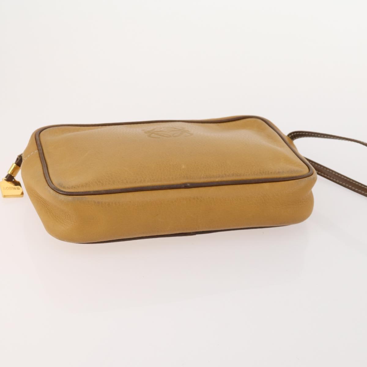 FENDI Loewe Cartier Zucca Canvas Bag Leather 3 Set Black Beige Auth 174586