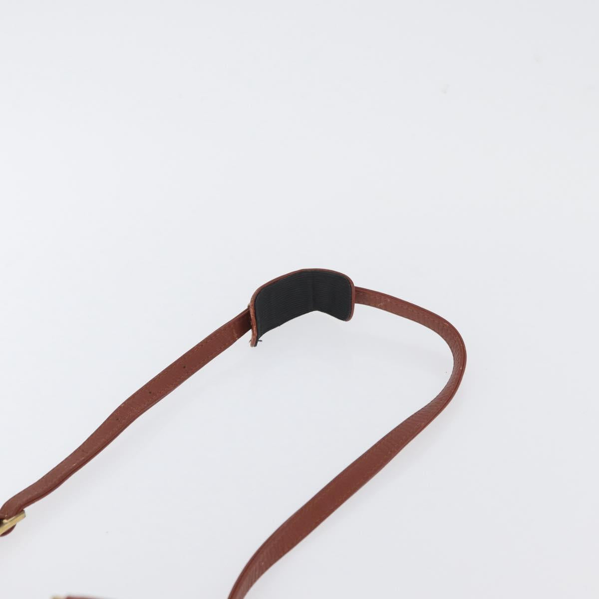 MCM Vicetos Logogram Hand Bag PVC Leather 2way Brown Gold Auth 174594