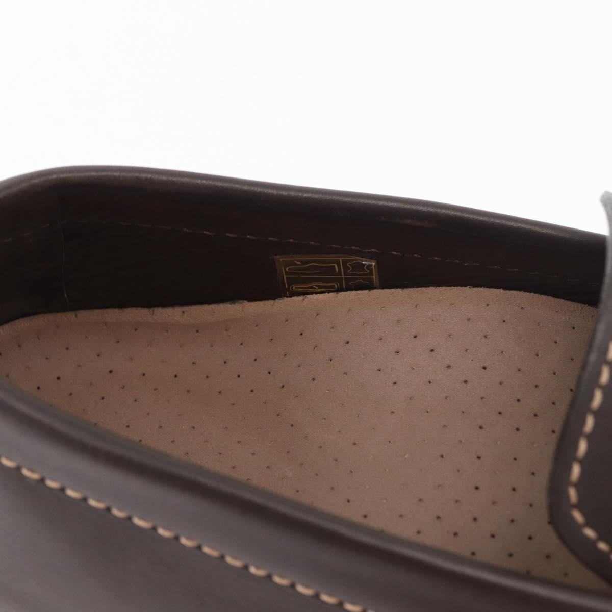 LOUIS VUITTON Monte Carlo line Driving Shoes 7 1/2 Brown LV Auth 174634A