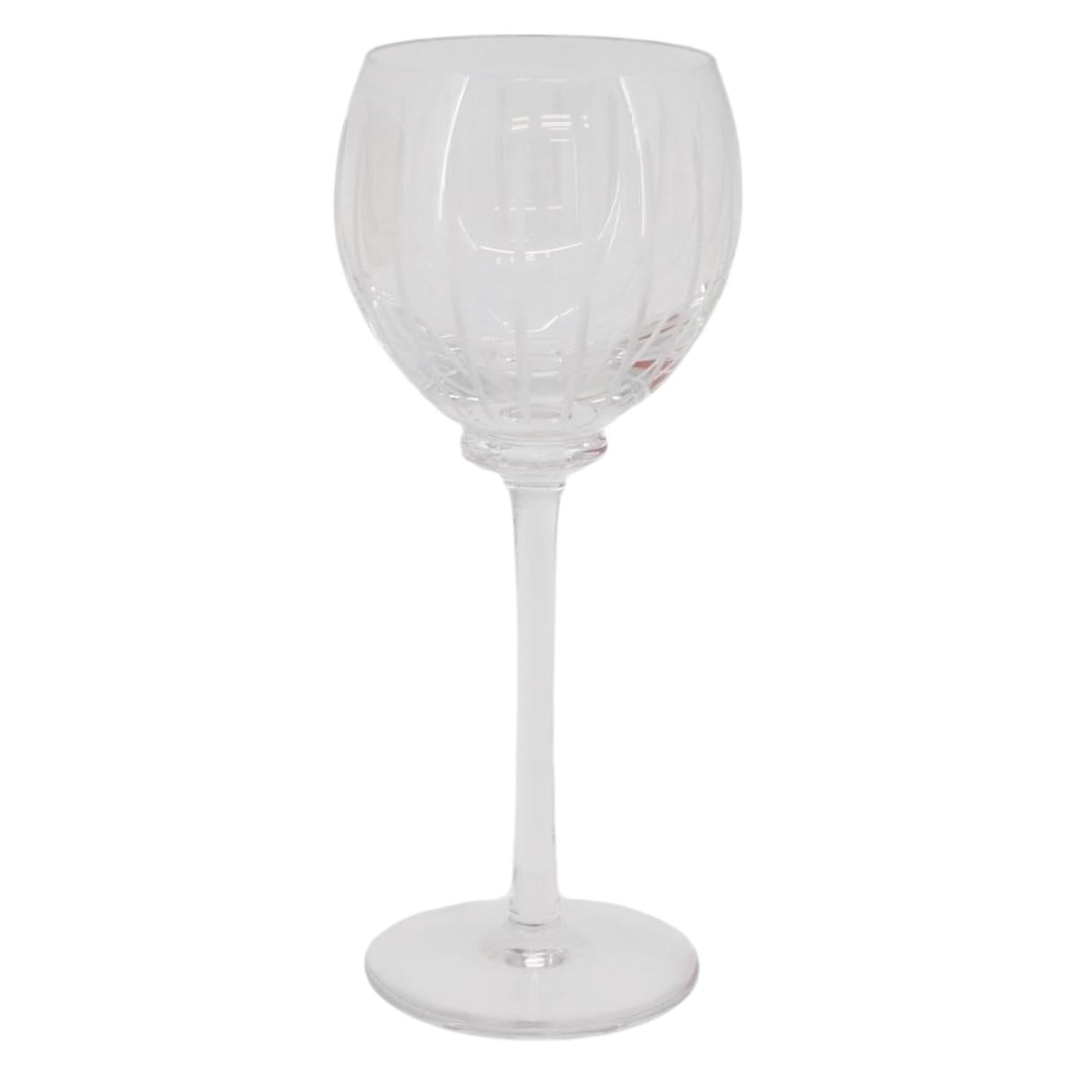 HERMES Fanfare Pair Of Wine Glasses Glass Clear Auth 174699M
