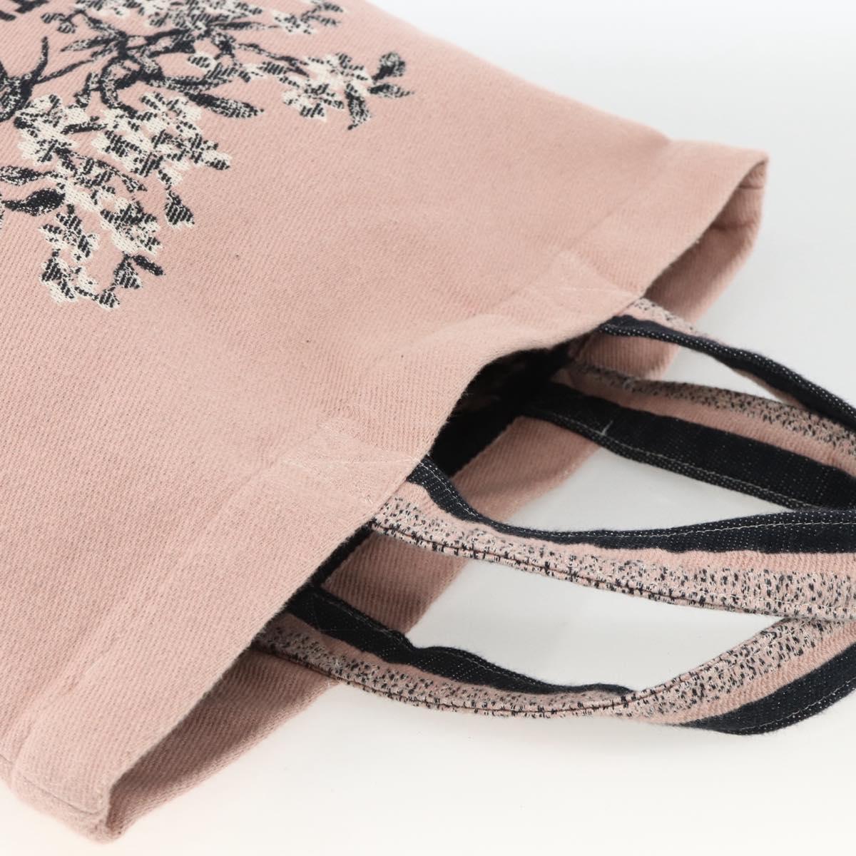 Christian Dior Tote Bag Canvas Pink Auth 174744A