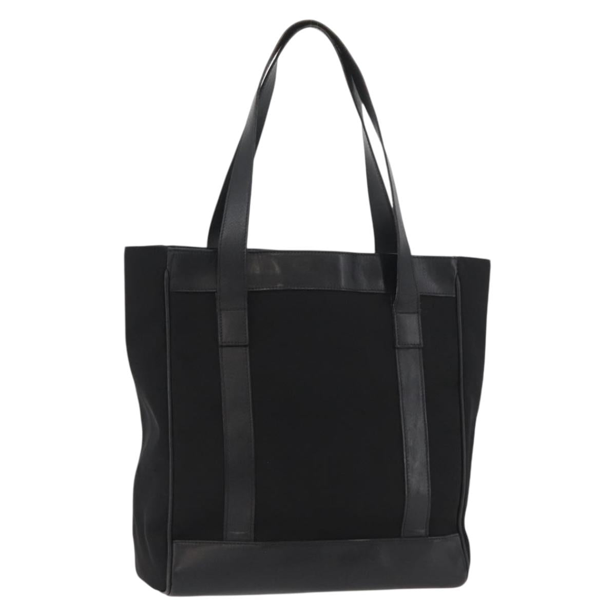 GUCCI Tote Bag Canvas Black 002 1705 0405 Auth 174760