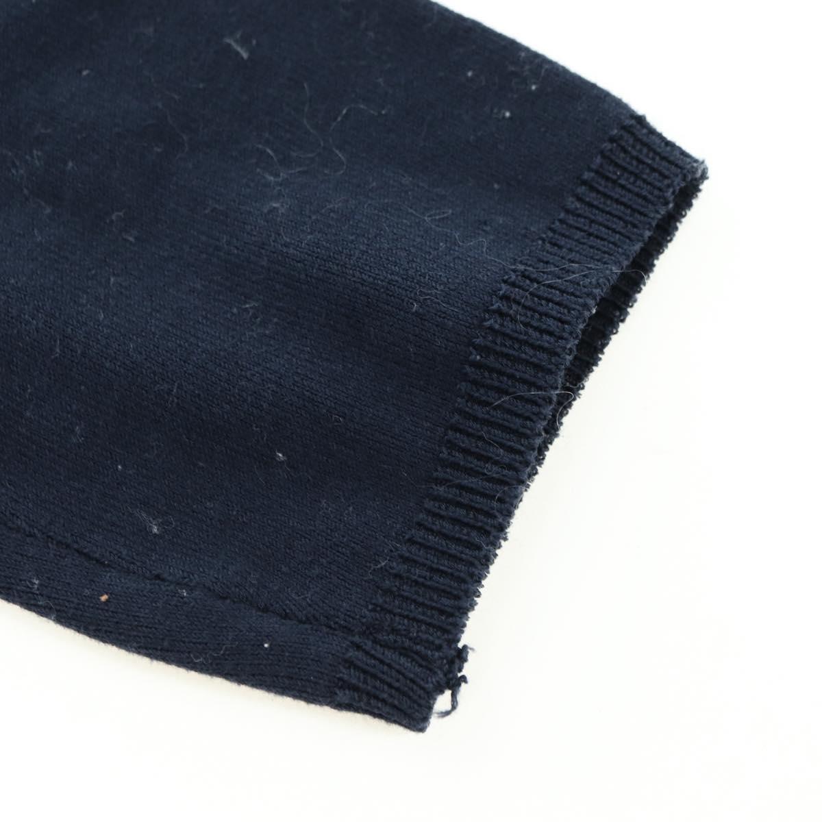 PRADA Long Sleeved T Shirt Cotton Navy Auth 174765A
