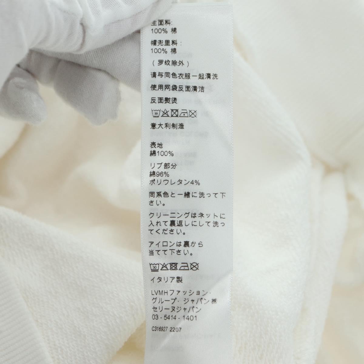 CELINE Hoody Cotton M White Auth 174768A