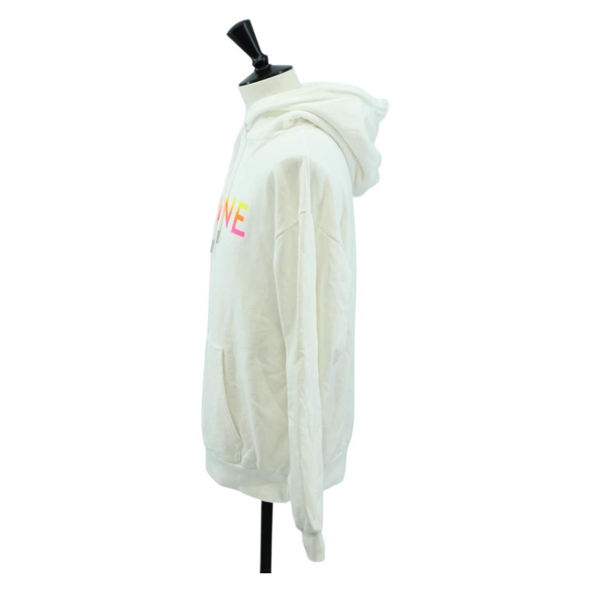 CELINE Hoody Cotton M White Auth 174768A