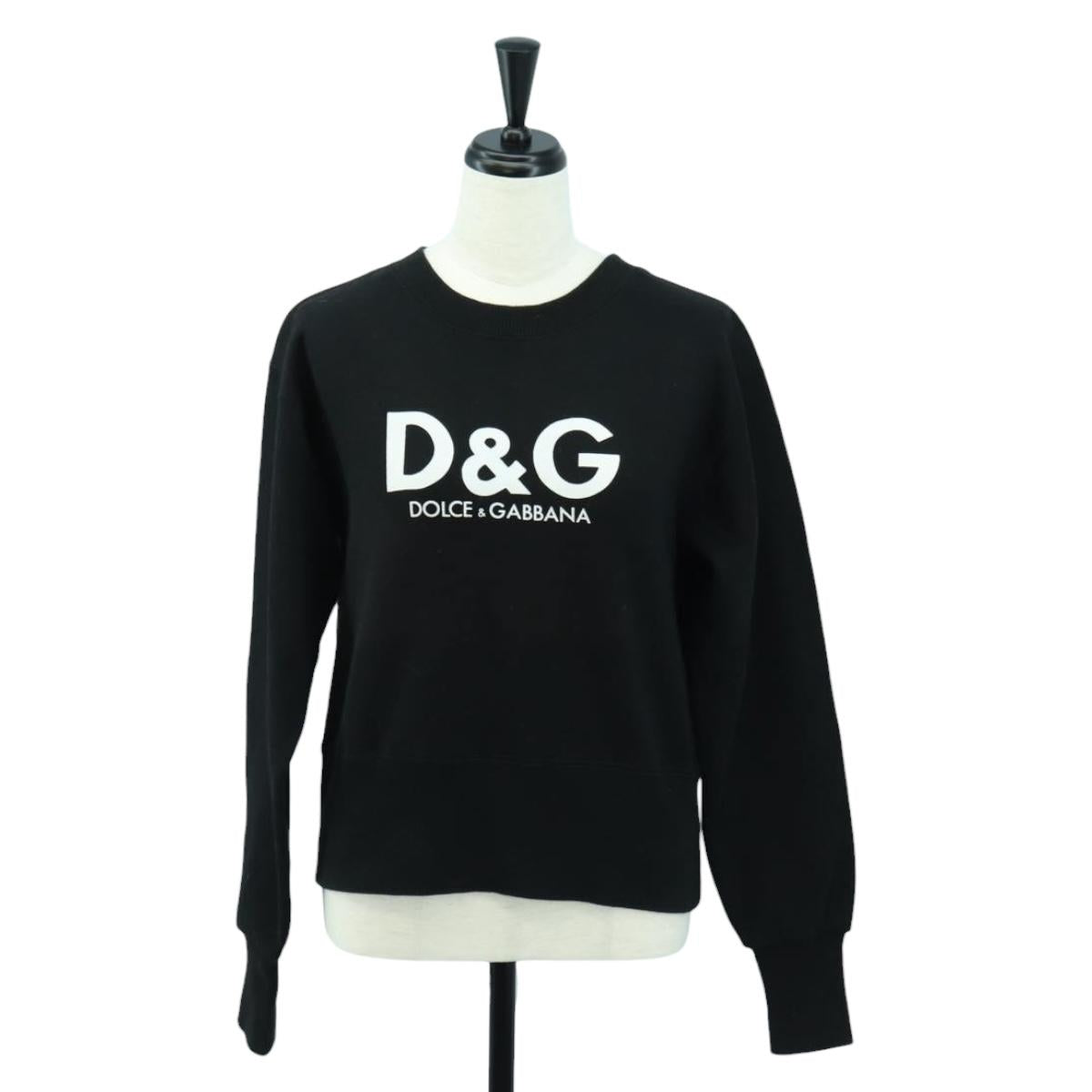 DOLCE&GABBANA Trainer Cotton Black Auth 174773A