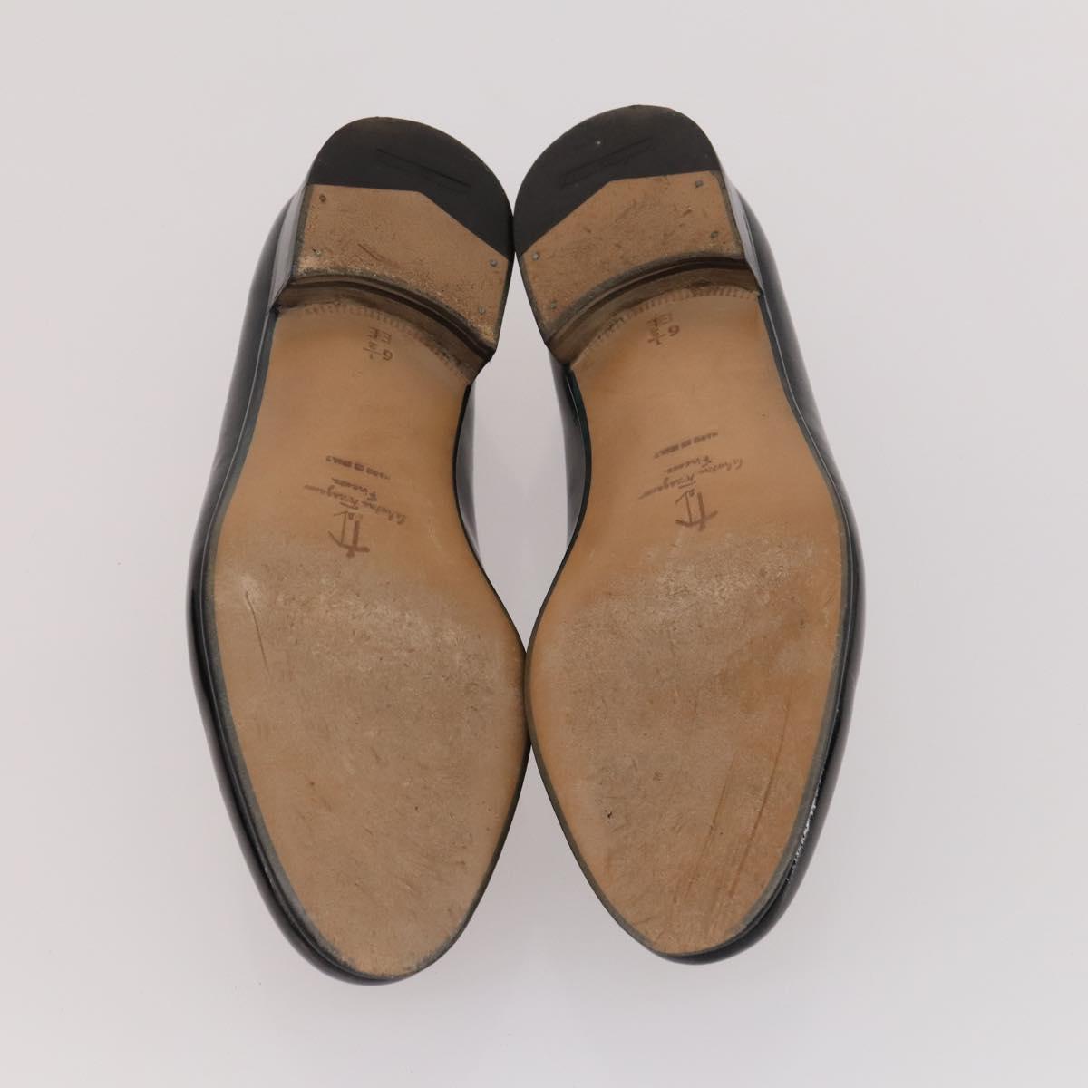 Salvatore Ferragamo Shoes Suede Leather 6 Set Brown Navy black Auth 174774