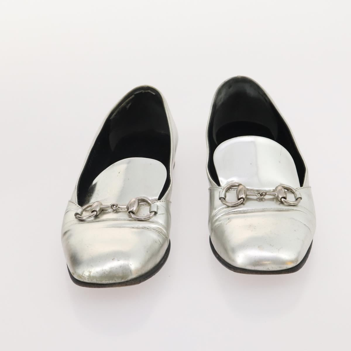 GUCCI Shoes Patent Leather 7 Set Black Brown Auth 174778