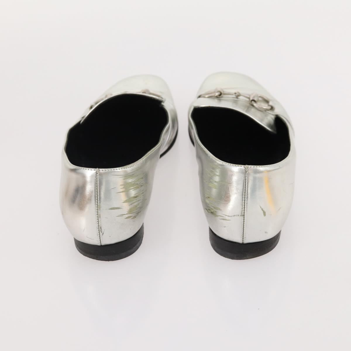 GUCCI Shoes Patent Leather 7 Set Black Brown Auth 174778
