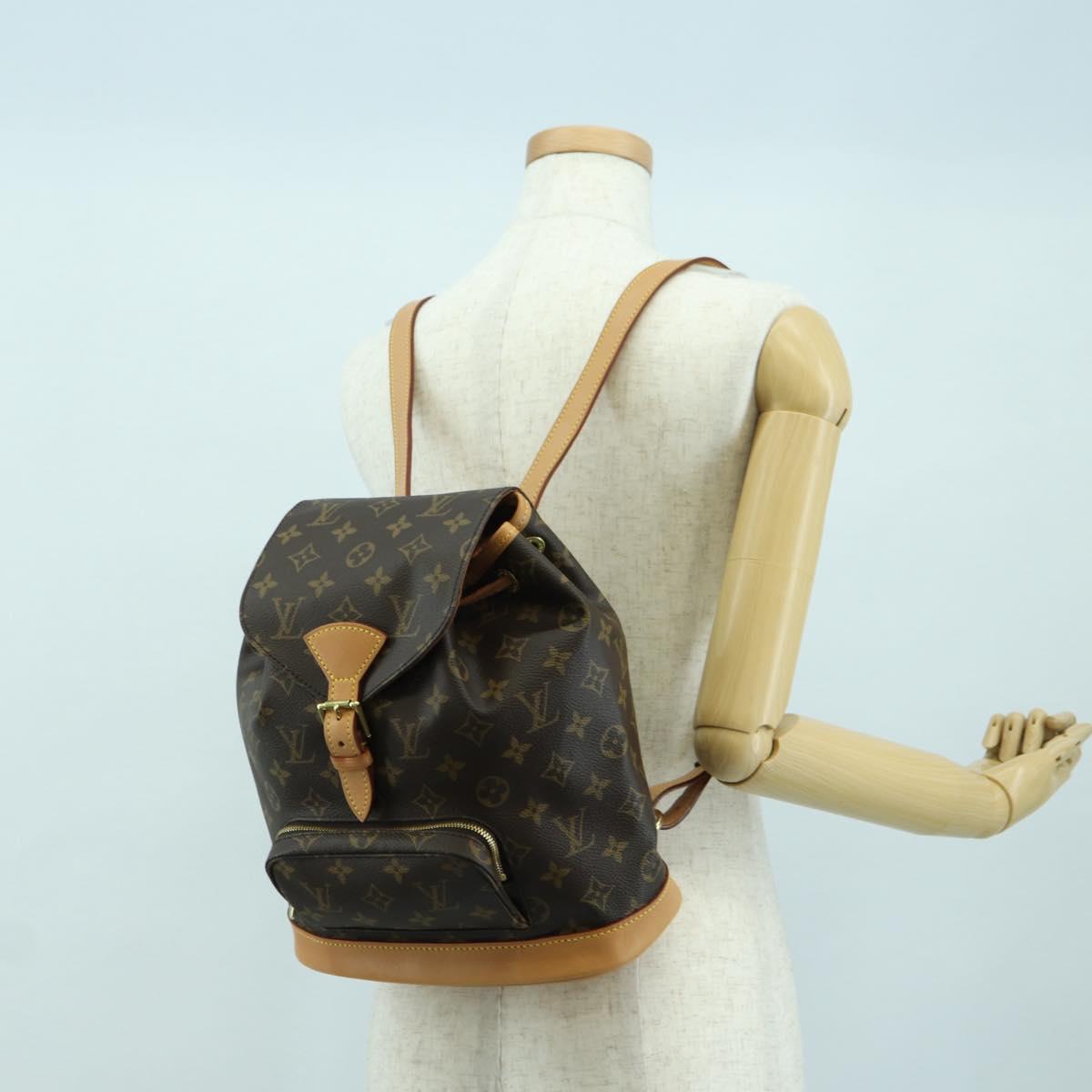 LOUIS VUITTON Monogram Montsouris MM Backpack M51136 LV Auth 174781SAV
