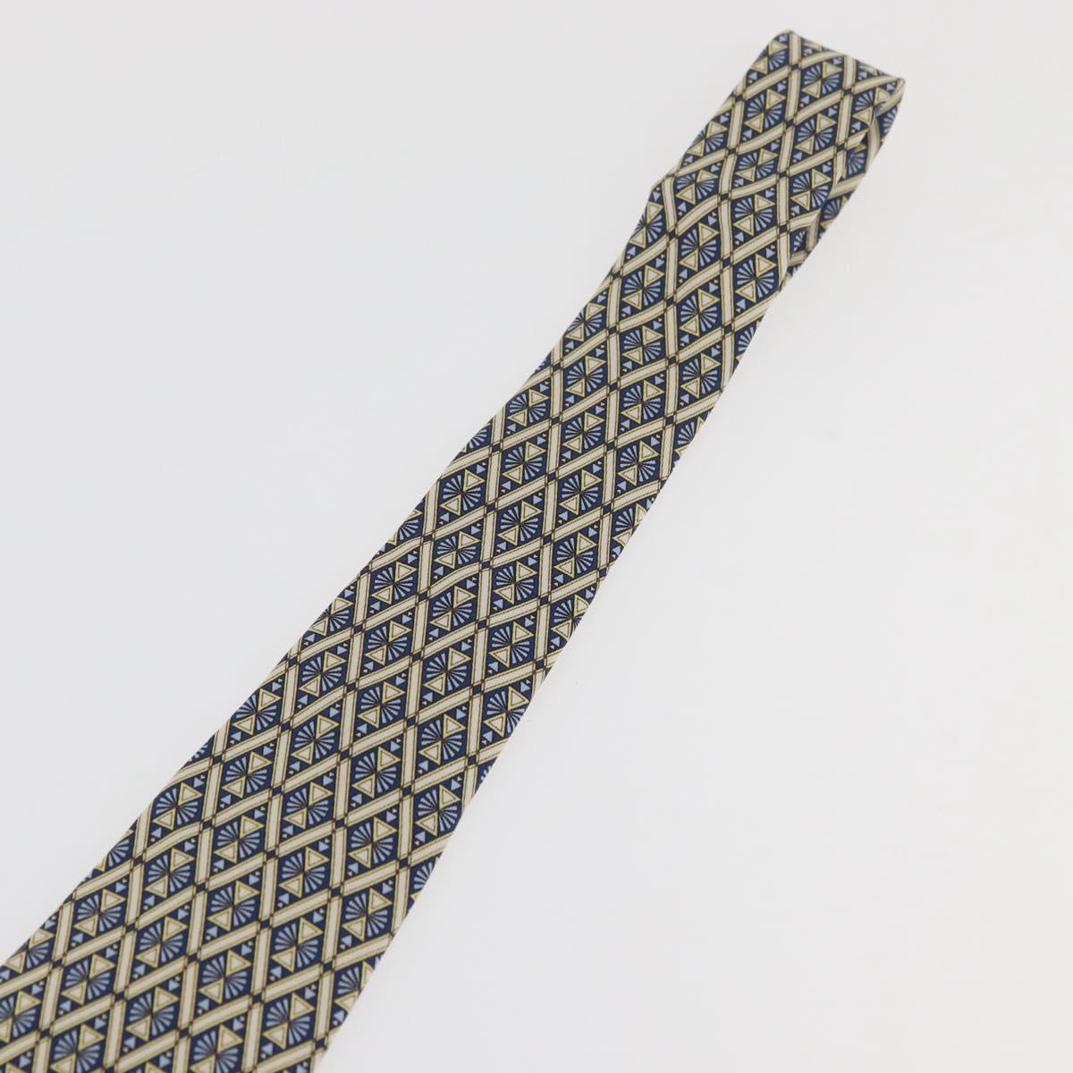 HERMES Necktie Silk Blue Auth 174891A