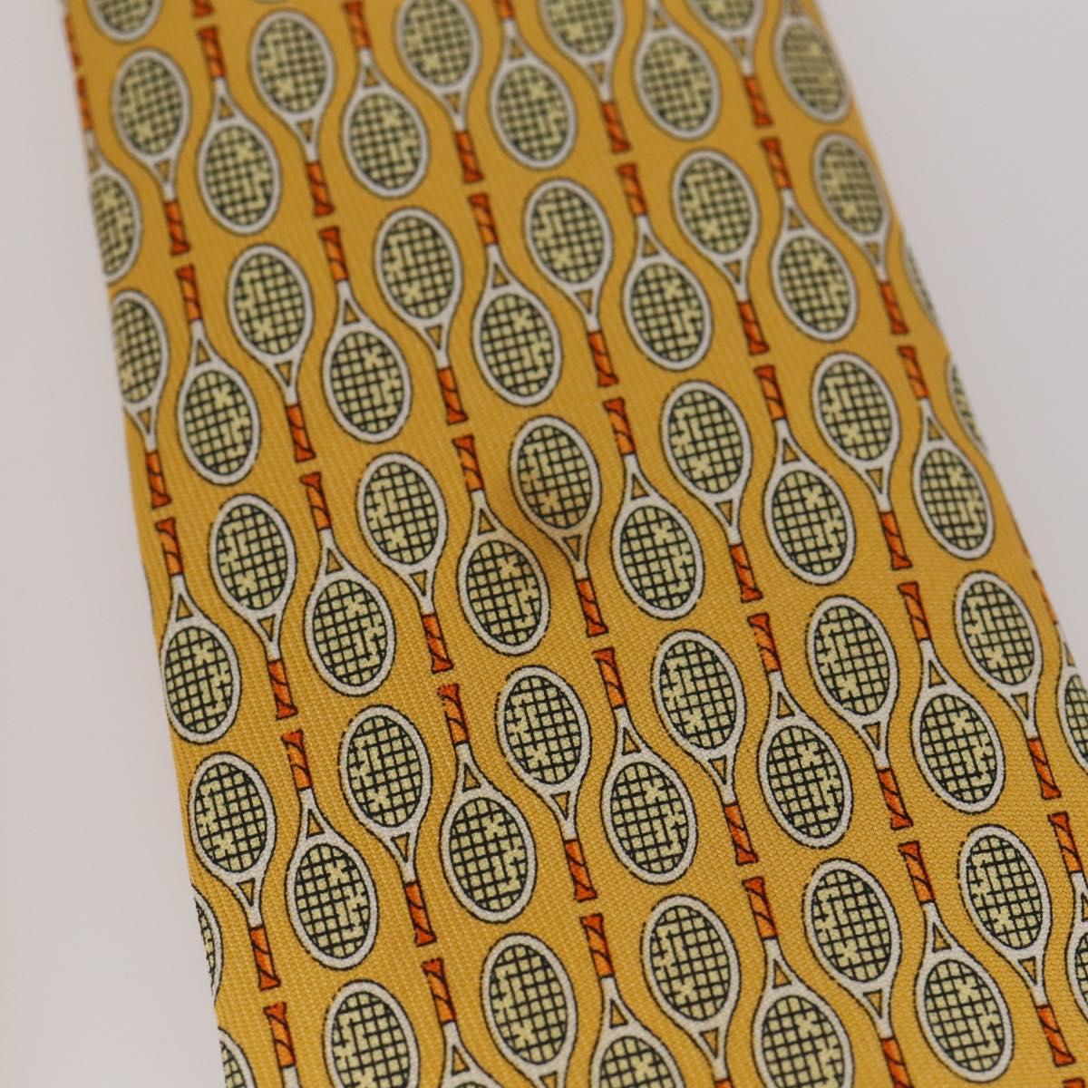 Salvatore Ferragamo Necktie Silk 10 bottles set Blue Navy yellow Auth 174928