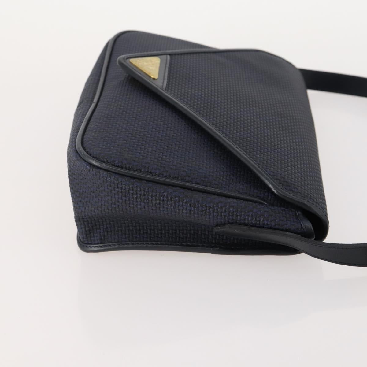 Gianni Versace MCM Saint Laurent Bag Nylon Leather 4 Set Black Navy Auth 174946