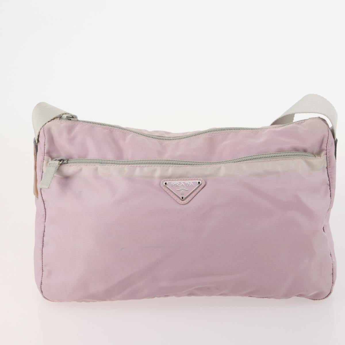 PRADA Shoulder Bag Nylon 5 Set Green Black pink Auth 174956