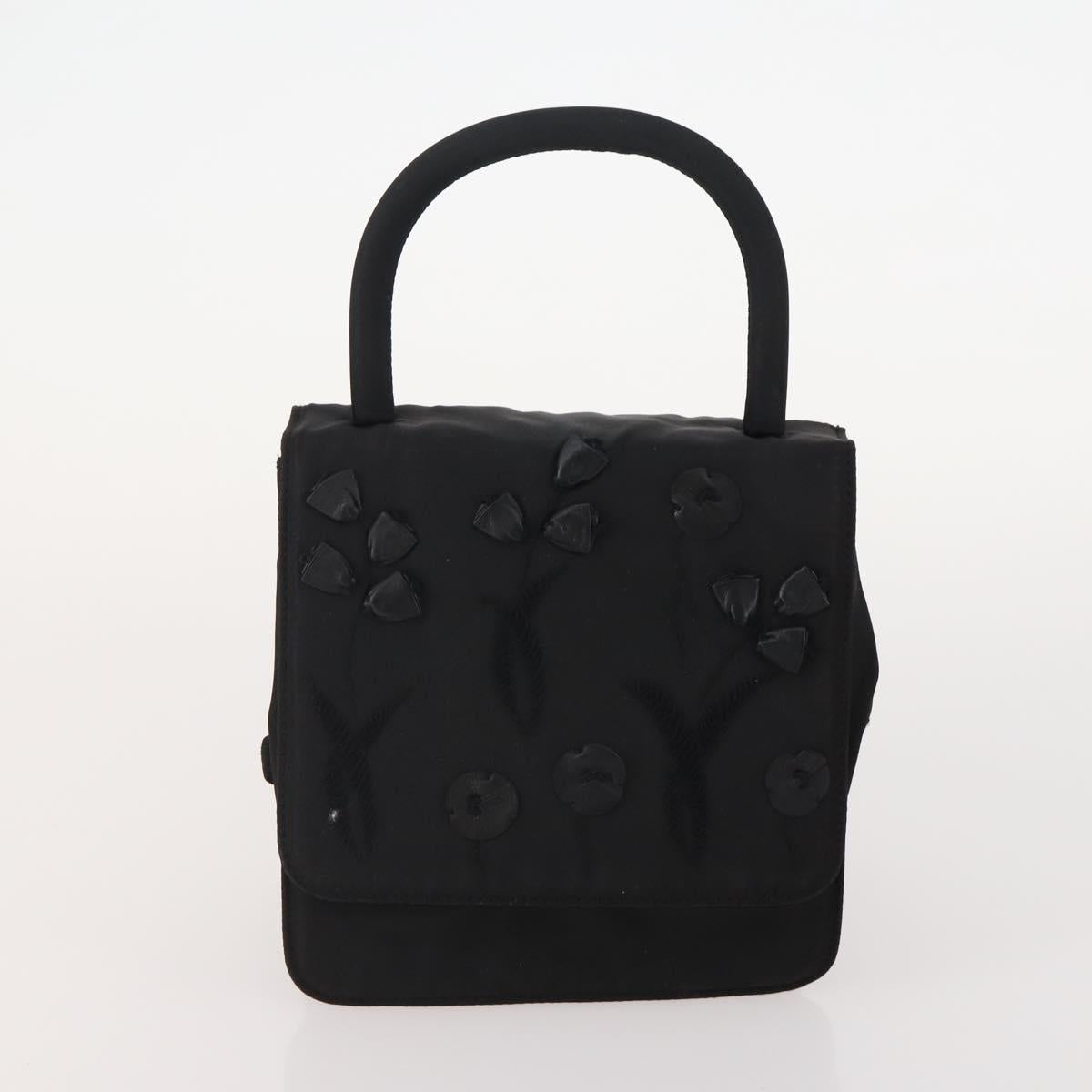 PRADA Pouch Hand Bag Nylon 2 Set Pink Black Auth 174958