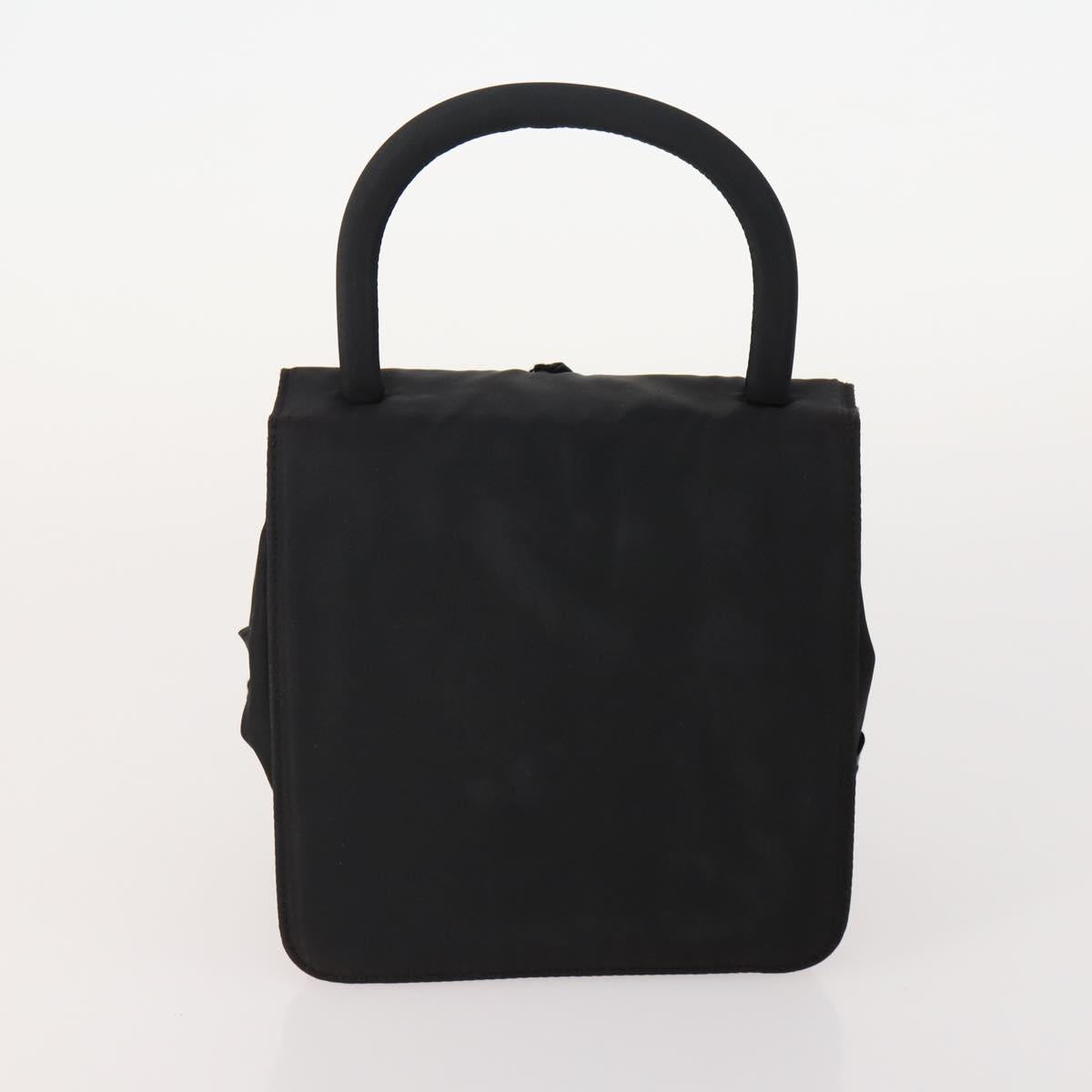 PRADA Pouch Hand Bag Nylon 2 Set Pink Black Auth 174958