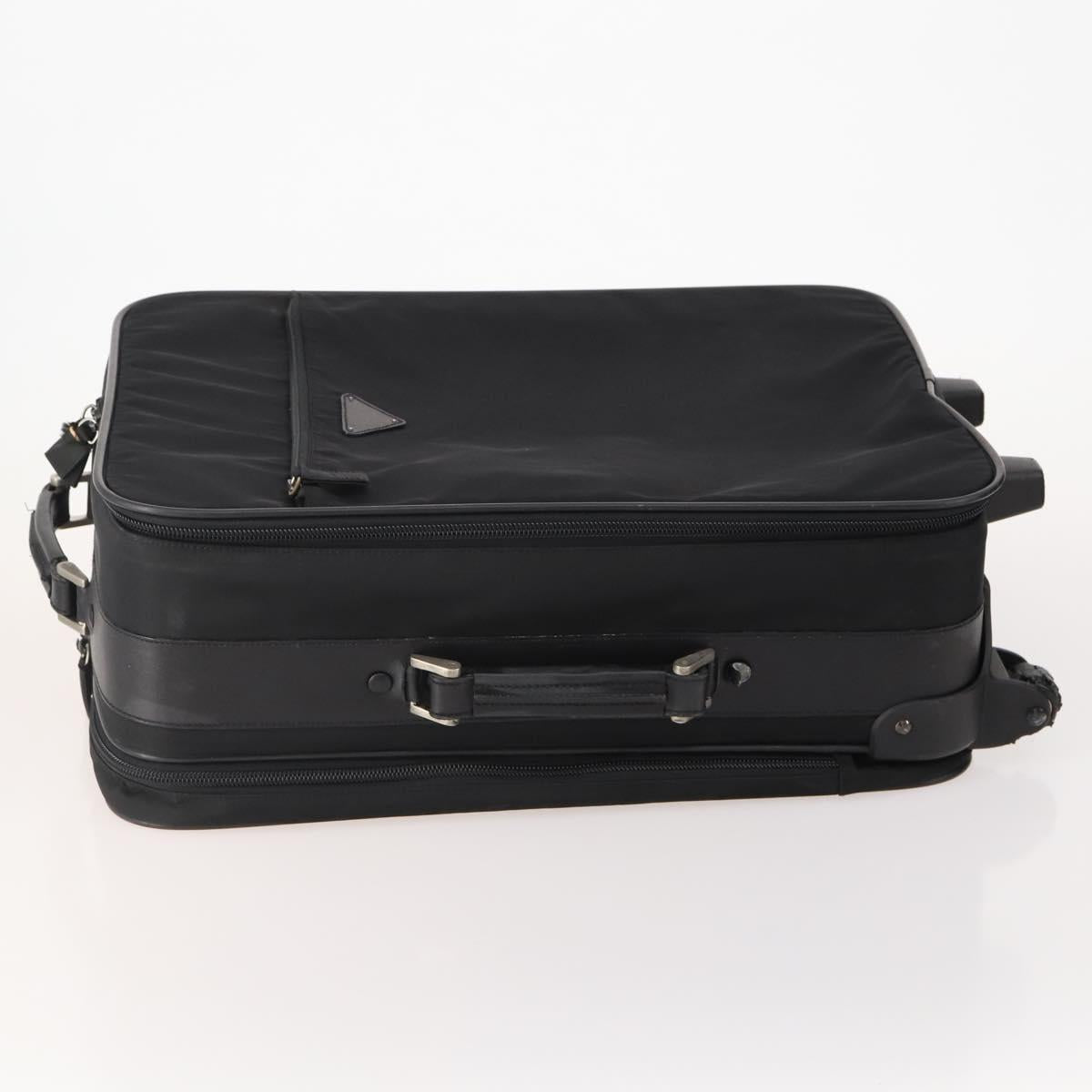 PRADA Trunk Nylon 2 Set Black Auth 174973