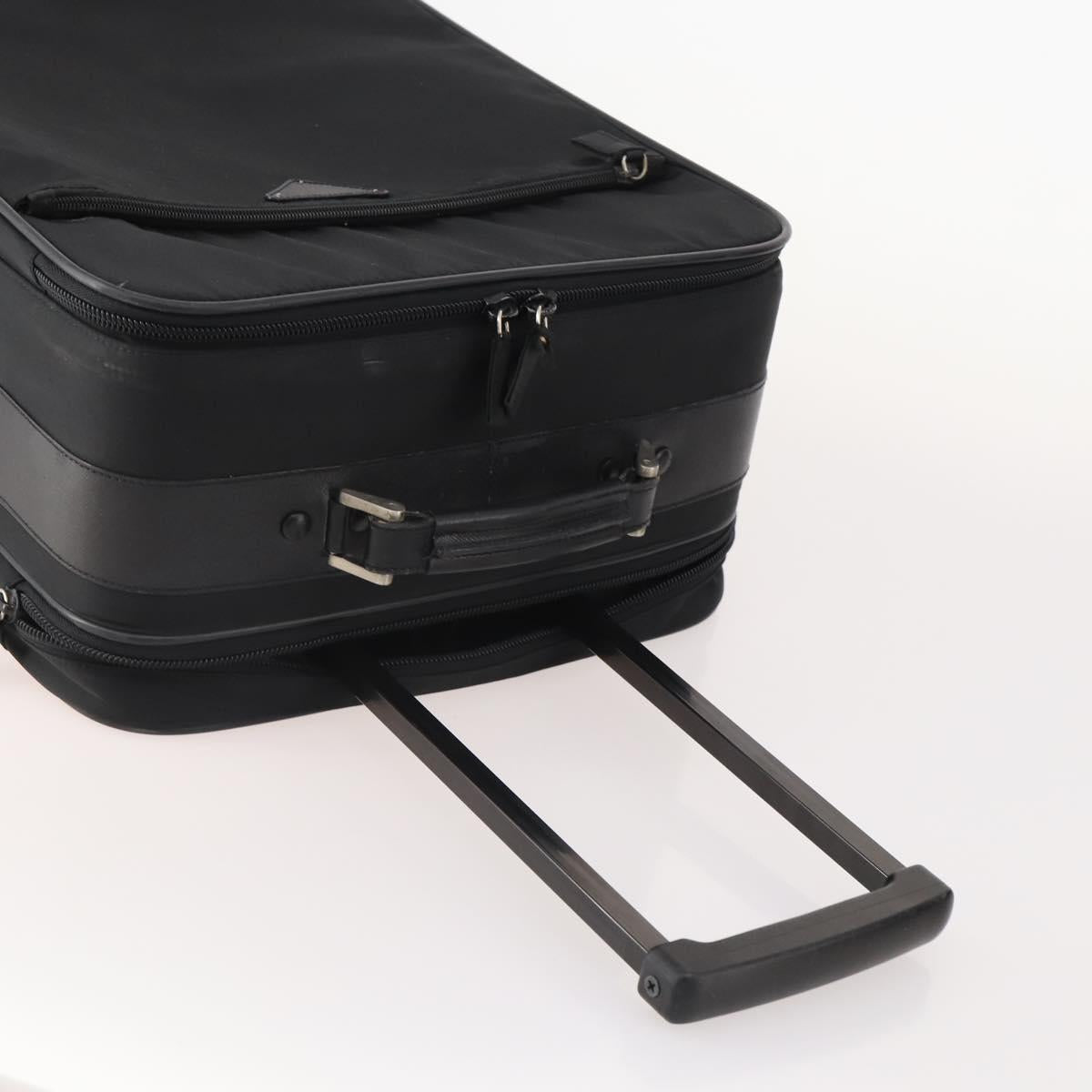 PRADA Trunk Nylon 2 Set Black Auth 174973