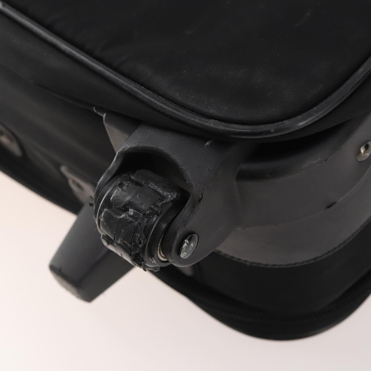PRADA Trunk Nylon 2 Set Black Auth 174973
