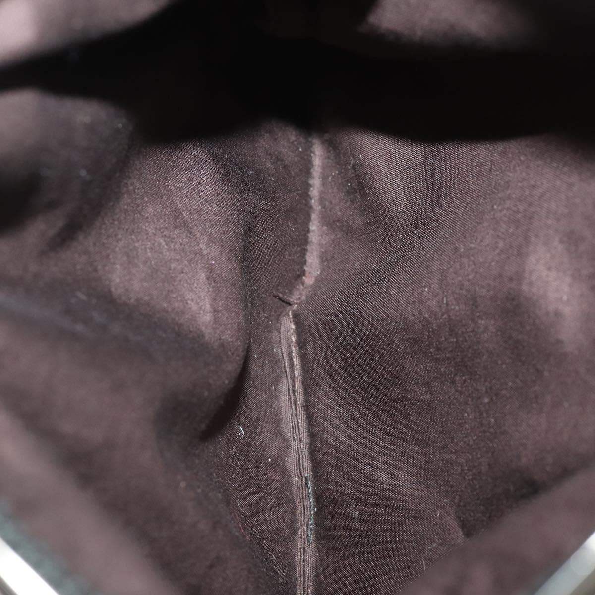 PRADA Shoulder Bag Nylon Velour 4 Set Black Green Auth 174976