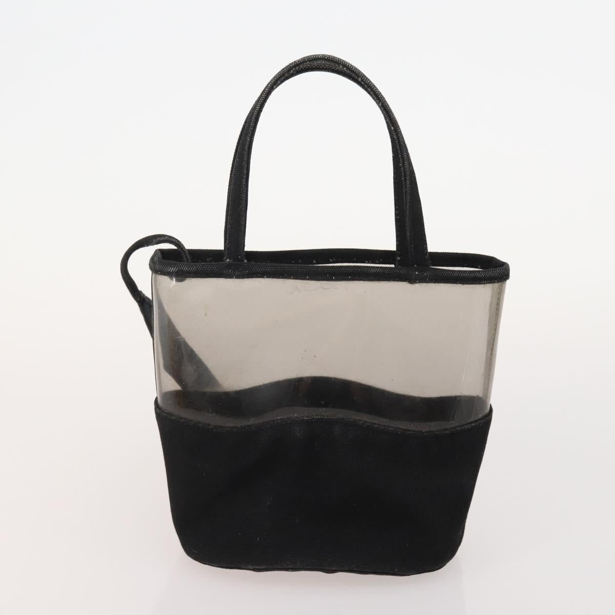 PRADA Shoulder Bag Canvas Leather 5 Set Black White Brown Auth 174978