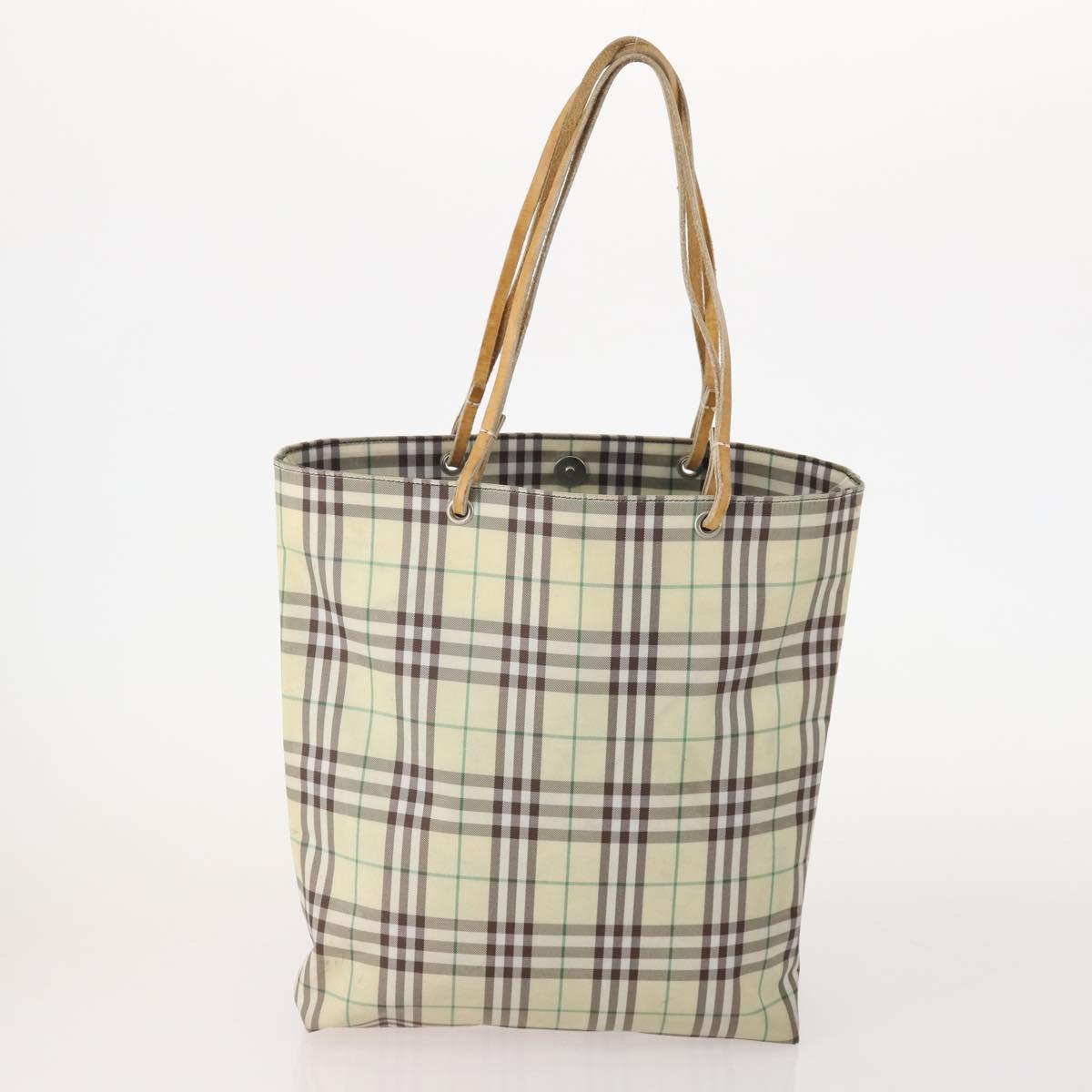 Burberrys Burberry Nova Check Hand Bag Nylon 4 Set Beige Auth 174988