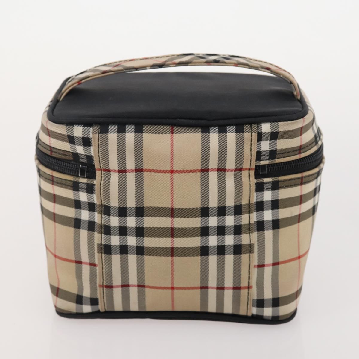 Burberrys Burberry Nova Check Hand Bag Nylon 4 Set Beige Auth 174988