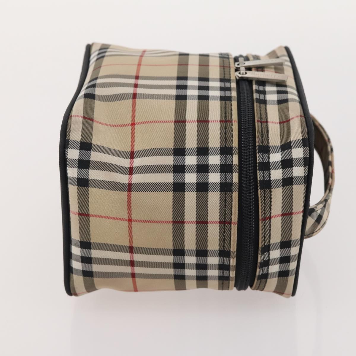 Burberrys Burberry Nova Check Hand Bag Nylon 4 Set Beige Auth 174988