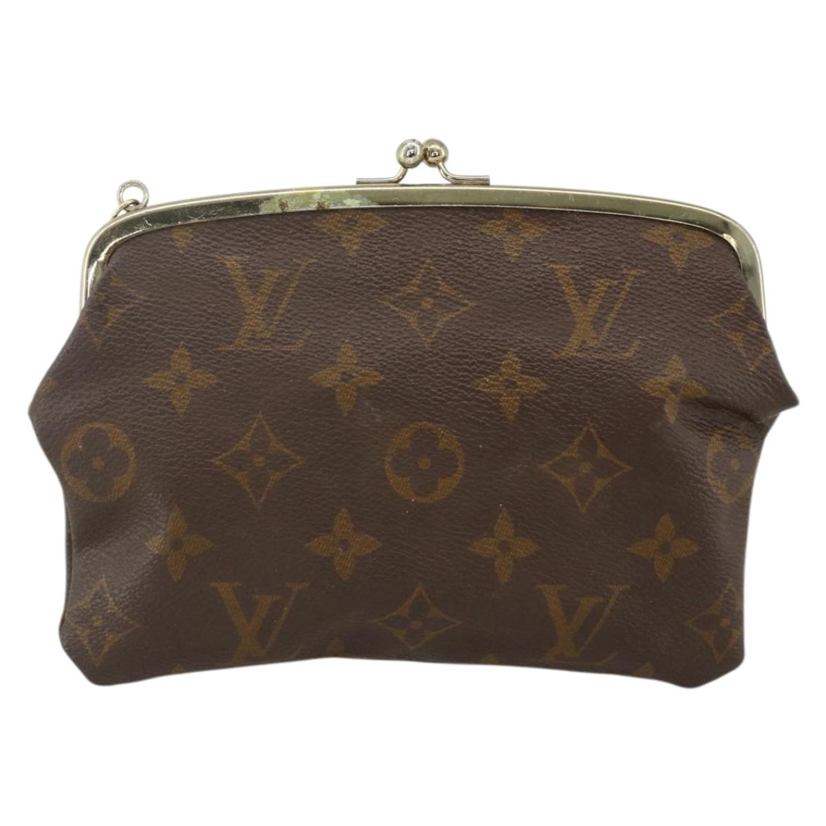LOUIS VUITTON Monogram USA limited Bucket GM Accessory Pouch LV Auth 174996