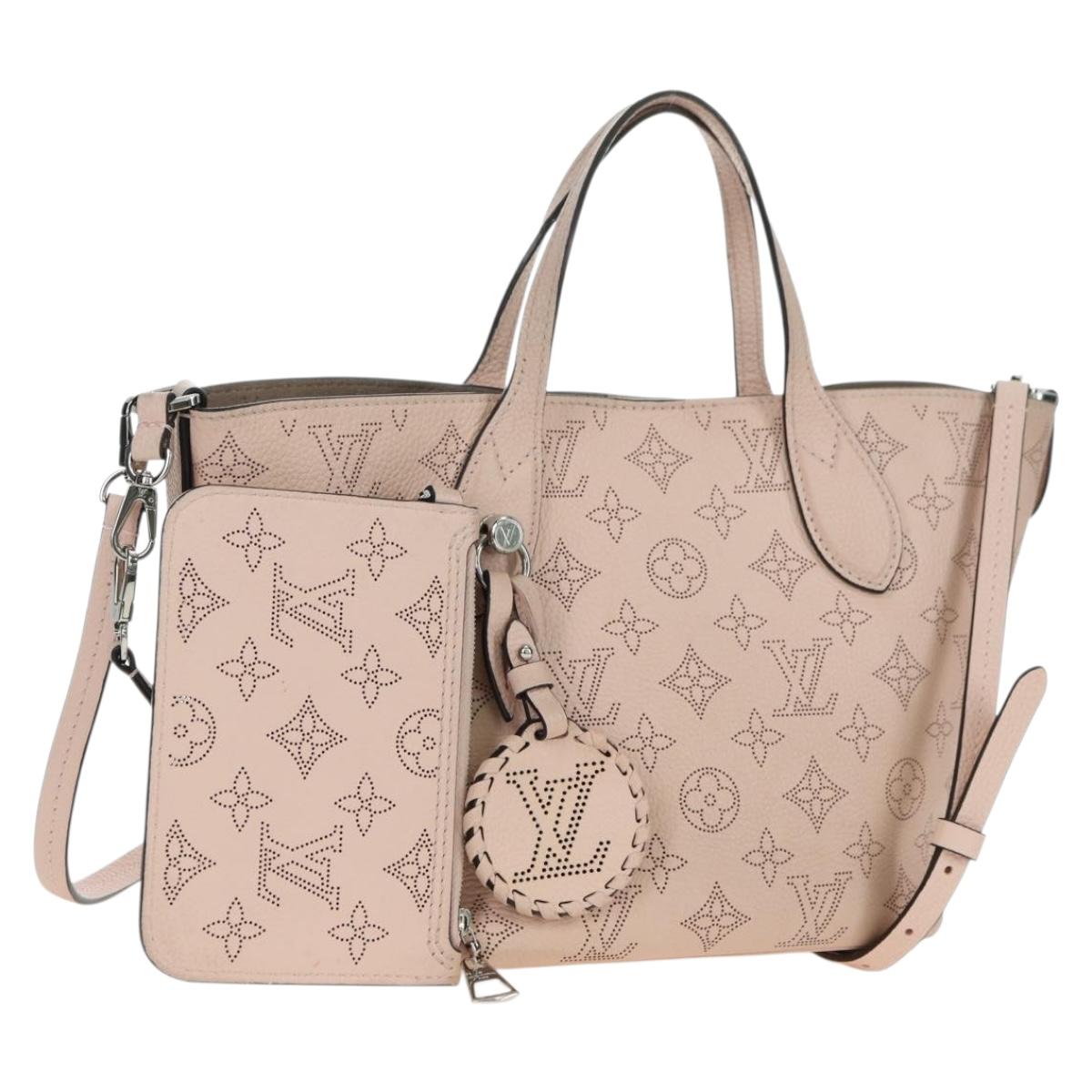 LOUIS VUITTON Mahina Blossom PM Hand Bag Jasmine Pink M23196 LV Auth 175037