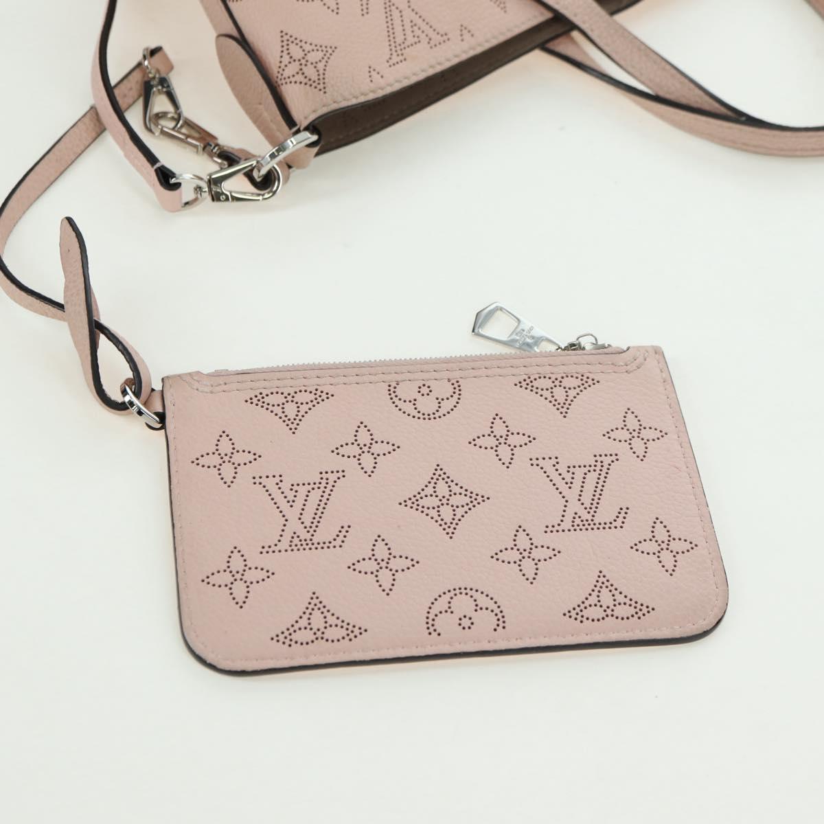 LOUIS VUITTON Mahina Blossom PM Hand Bag Jasmine Pink M23196 LV Auth 175037