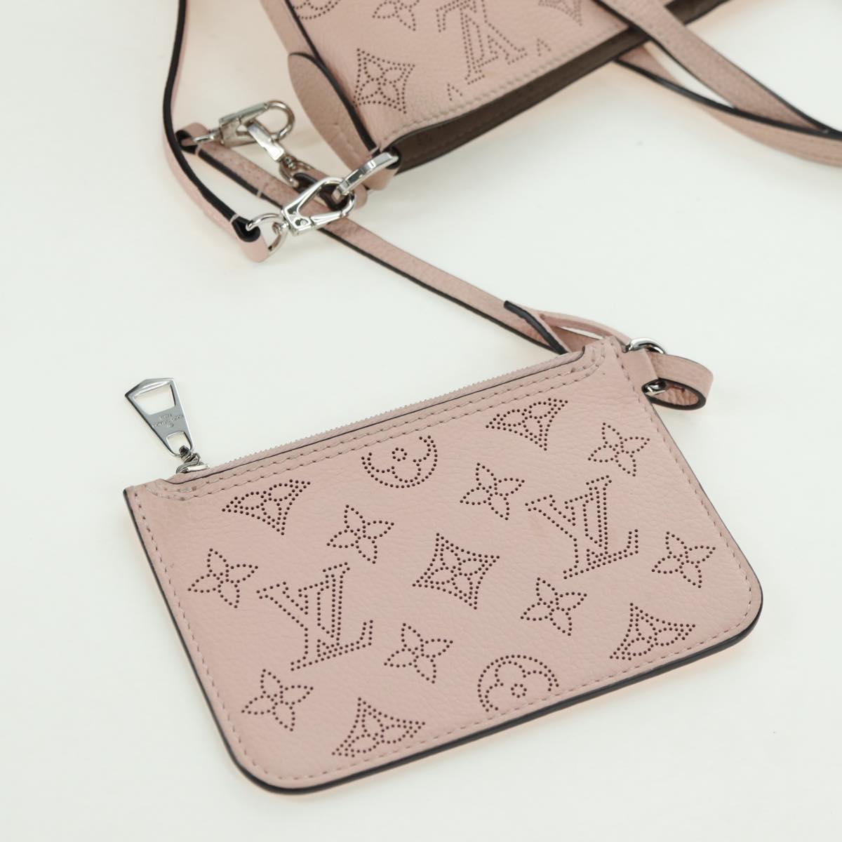 LOUIS VUITTON Mahina Blossom PM Hand Bag Jasmine Pink M23196 LV Auth 175037