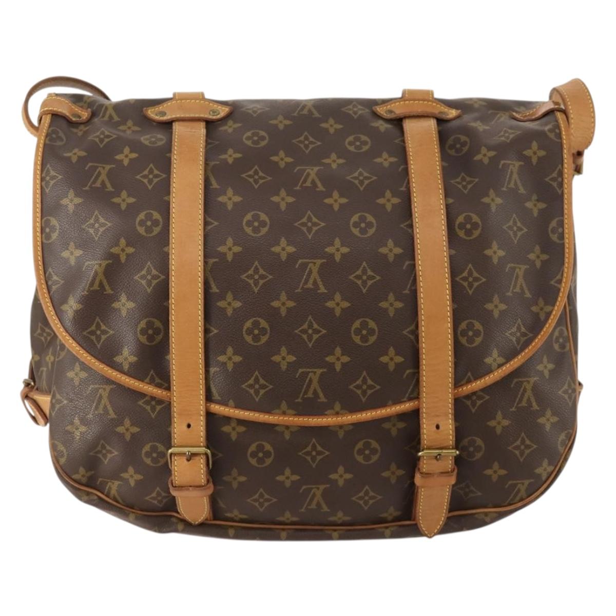 LOUIS VUITTON Monogram Saumur 43 Shoulder Bag M42252 LV Auth 175074A