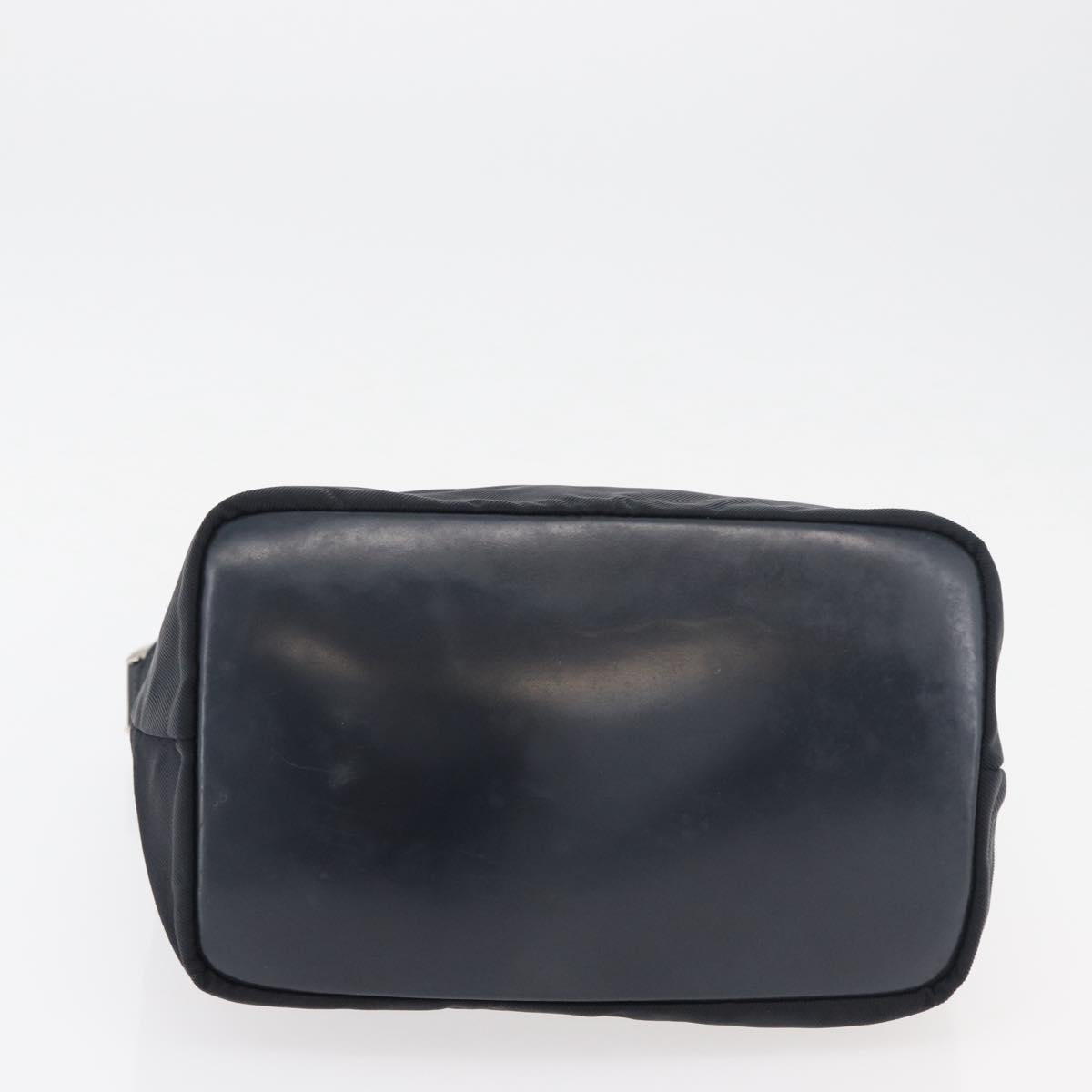 GUCCI Bamboo Shoulder Bag Nylon Navy Silver 000 2855 0531 5 Auth 175077