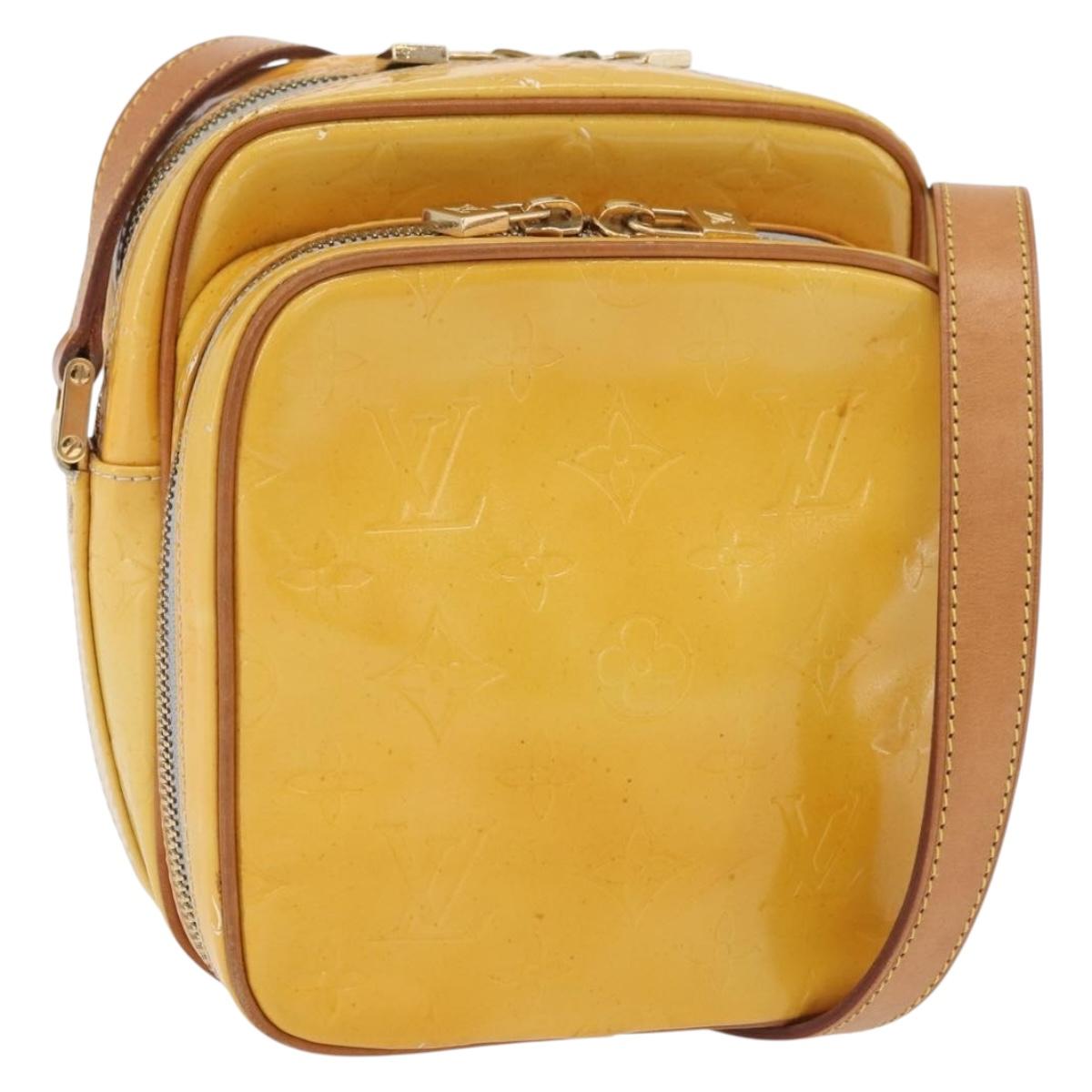 LOUIS VUITTON Monogram Vernis Wooster Shoulder Bag Gris M91036 LV Auth 175082