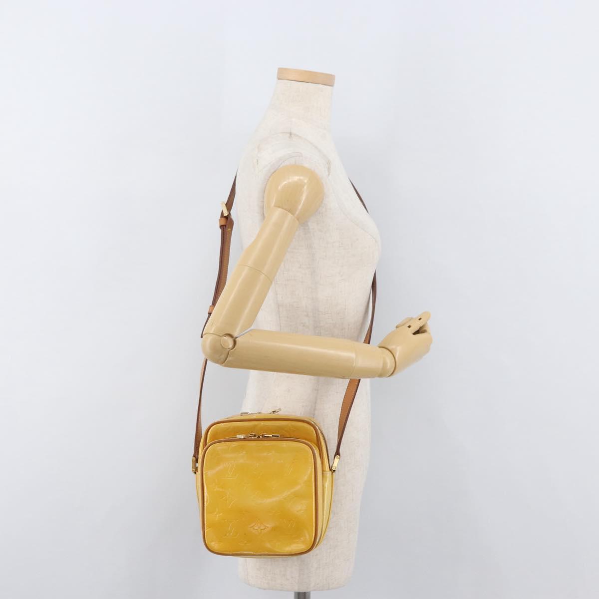 LOUIS VUITTON Monogram Vernis Wooster Shoulder Bag Gris M91036 LV Auth 175082