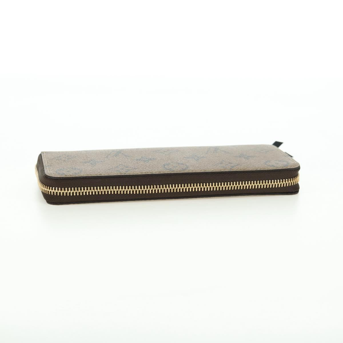 LOUIS VUITTON Monogram Reverse Portefeuille Clemence Wallet M82336 Auth 175096SM