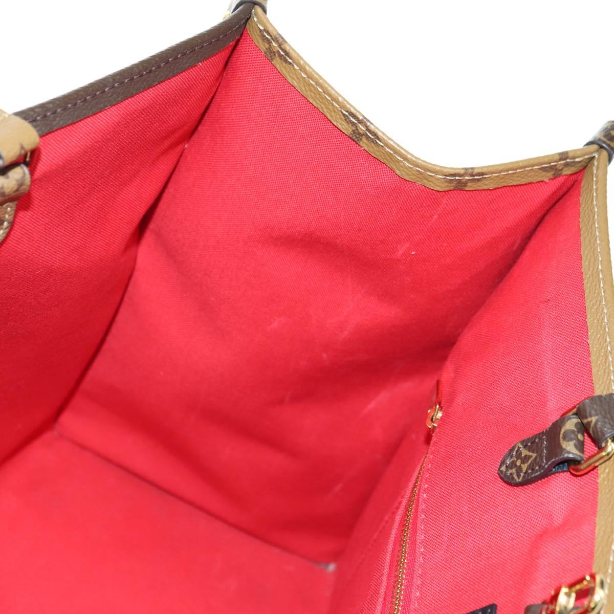LOUIS VUITTON Monogram Reverse Giant On The Go GM Tote Bag M45320 Auth 175102SAM