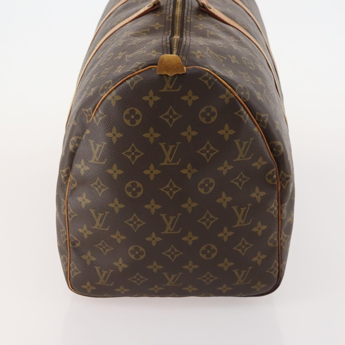 LOUIS VUITTON Monogram Keepall 55 Boston Bag M41424 LV Auth 175113