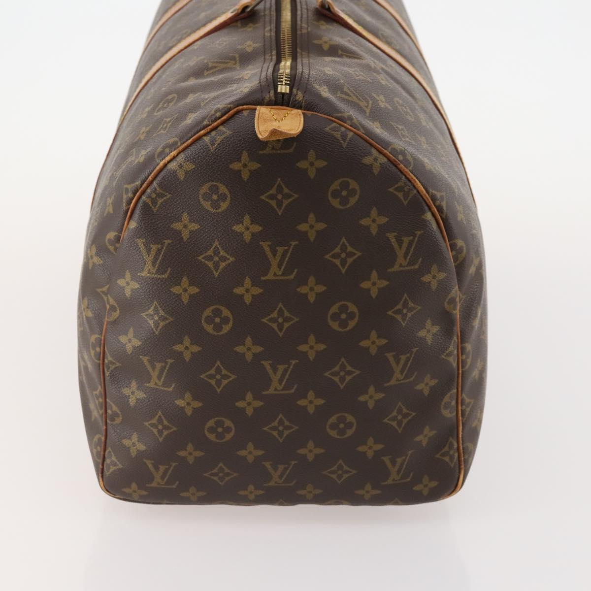 LOUIS VUITTON Monogram Keepall 55 Boston Bag M41424 LV Auth 175113