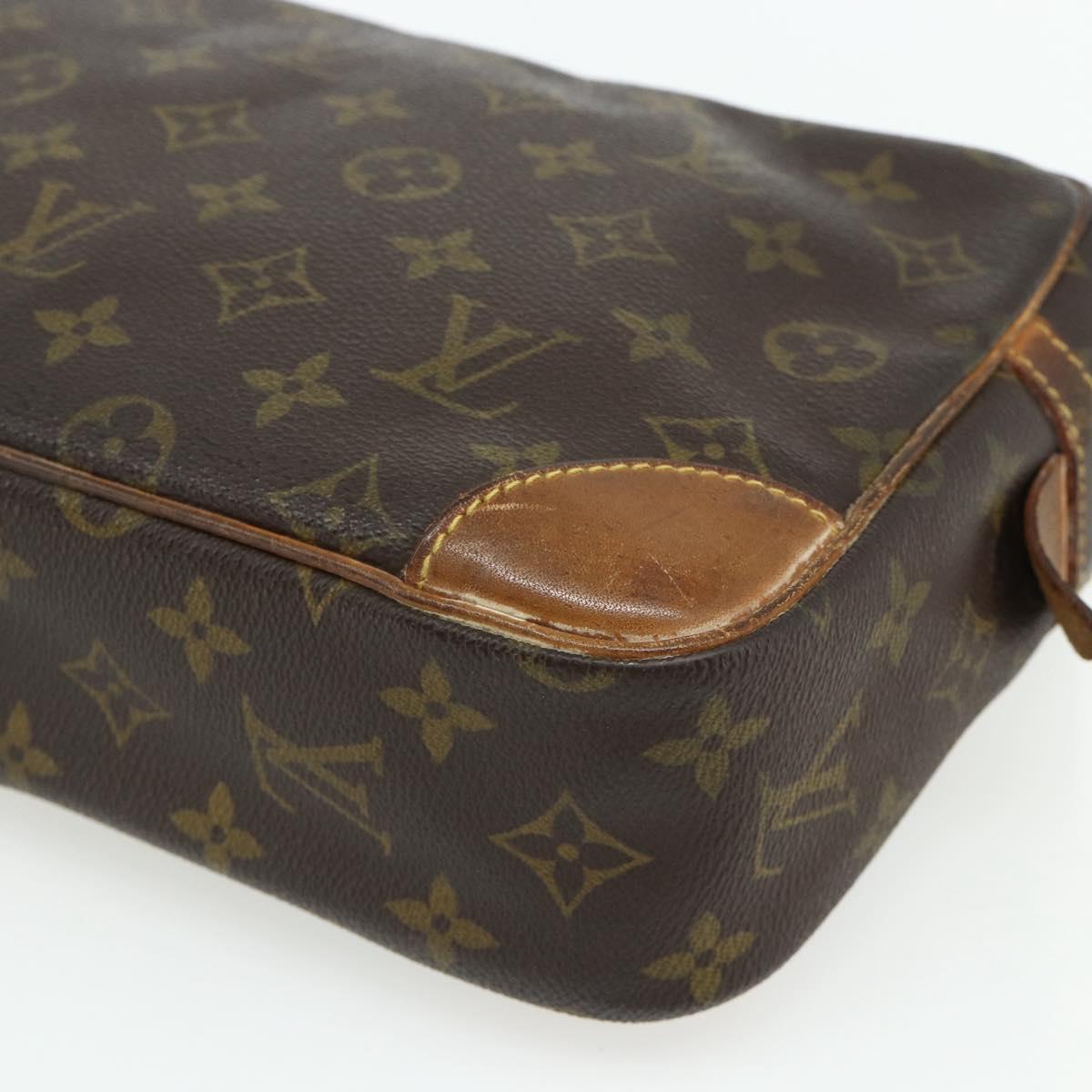 LOUIS VUITTON Monogram Compiegne 28 Clutch Bag M51845 LV Auth 175116