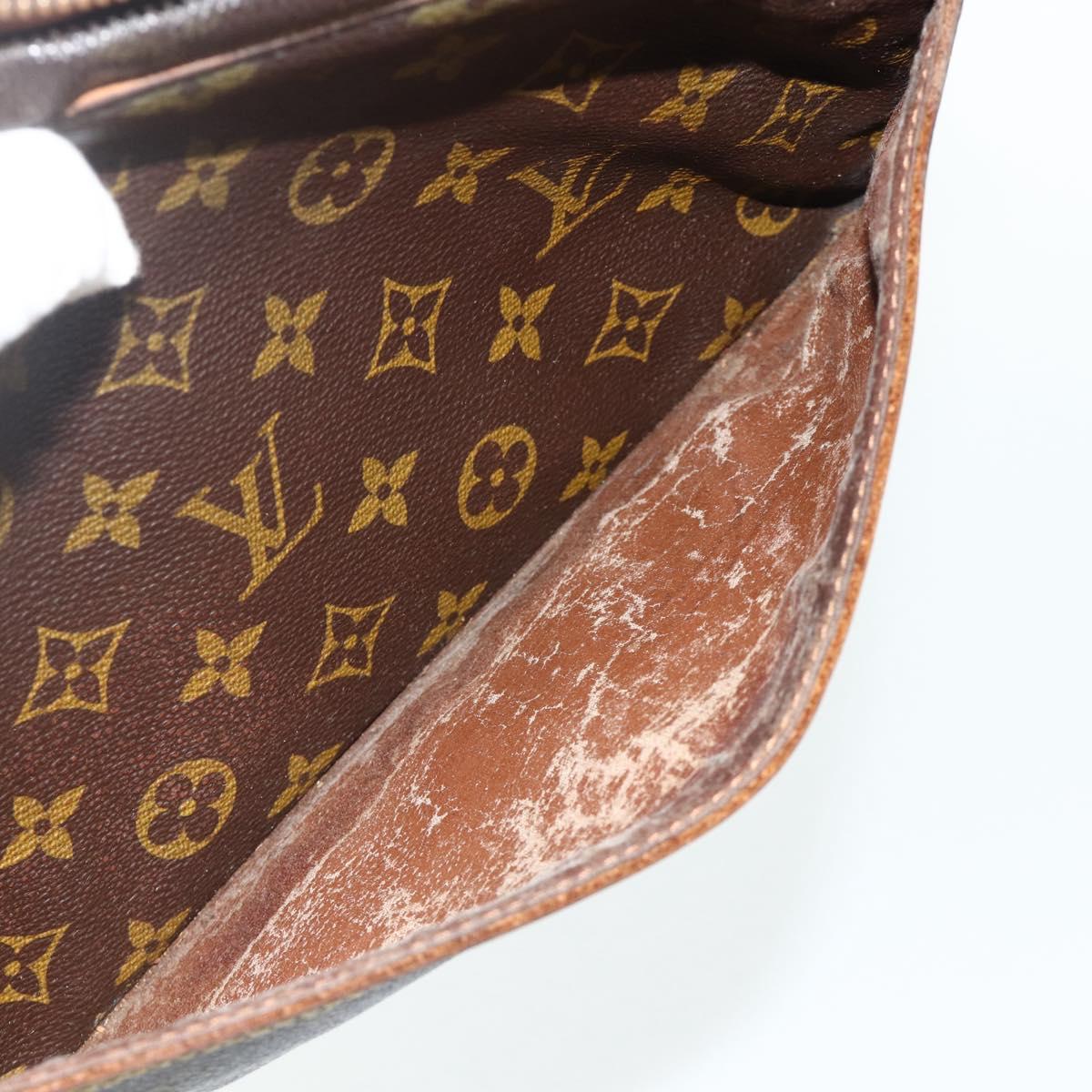 LOUIS VUITTON Monogram Compiegne 28 Clutch Bag M51845 LV Auth 175116