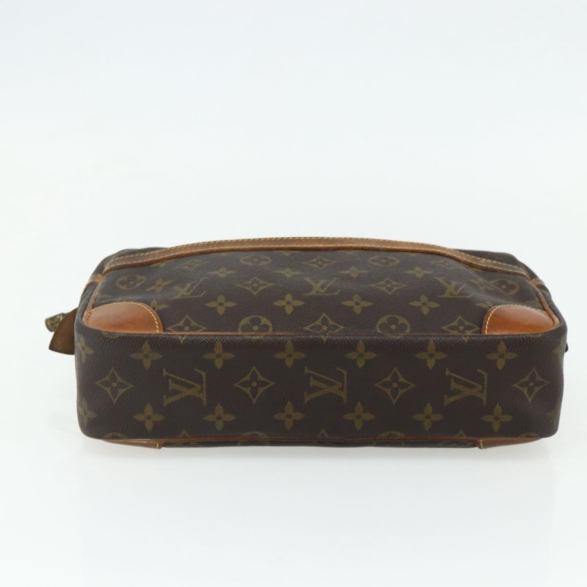 LOUIS VUITTON Monogram Compiegne 28 Clutch Bag M51845 LV Auth 175116