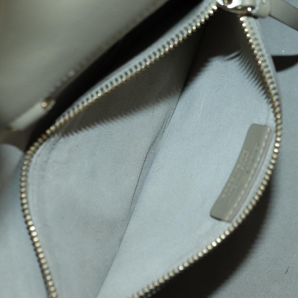 Salvatore Ferragamo Gancini Jet Set Bag Leather 2way Khaki Gold Auth 175123V