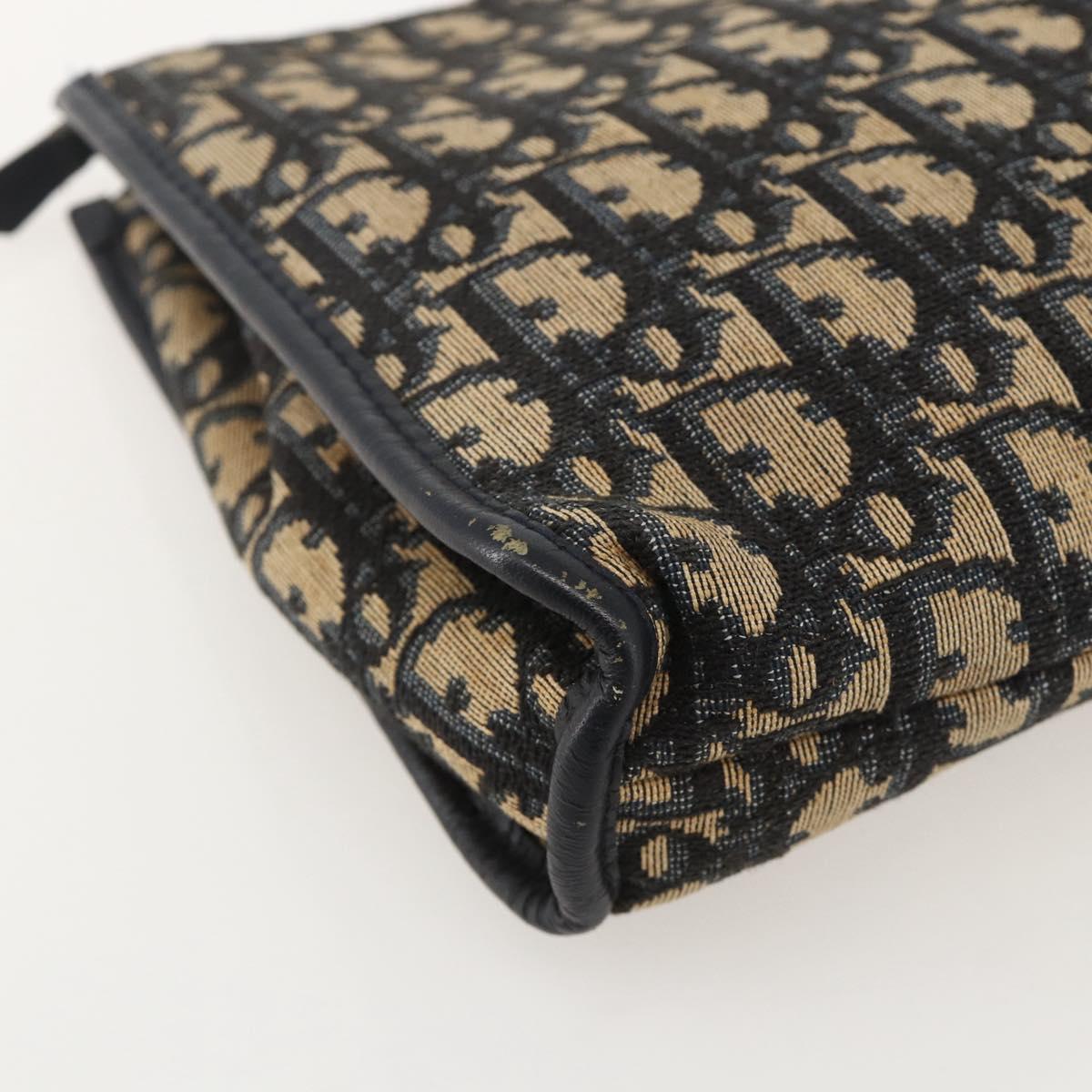 Christian Dior Trotter Canvas Clutch Bag Navy Auth 175154