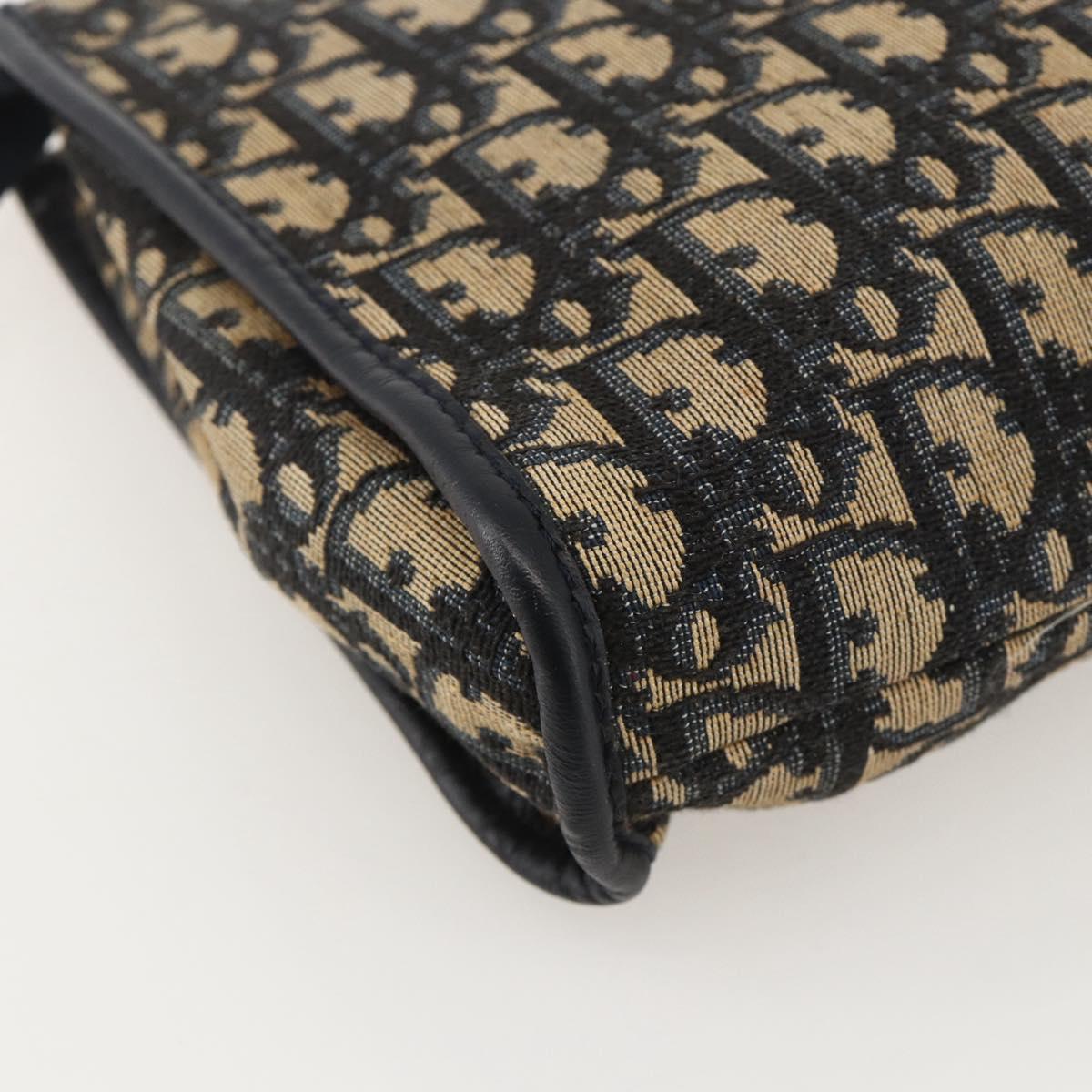 Christian Dior Trotter Canvas Clutch Bag Navy Auth 175154