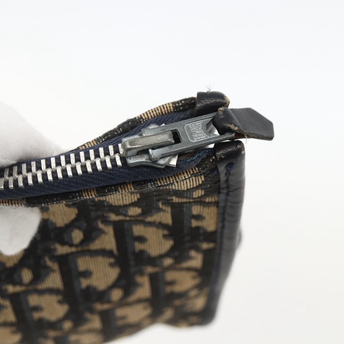 Christian Dior Trotter Canvas Clutch Bag Navy Auth 175154