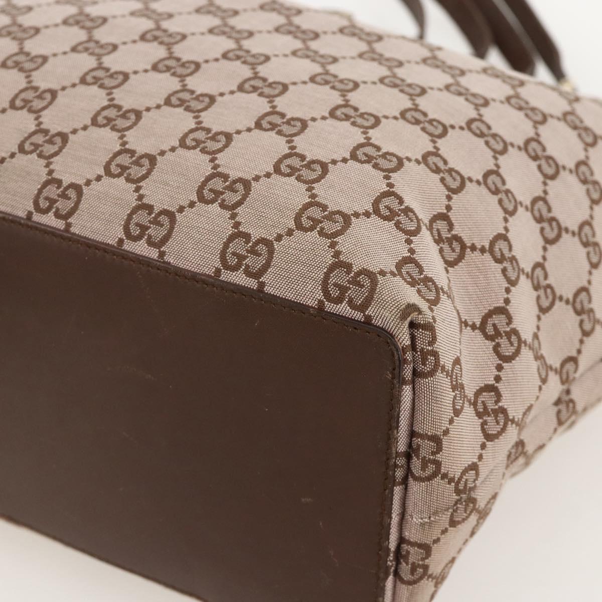 GUCCI GG Canvas Tote Bag Pink Gold 002 1093 1705 Auth 175339