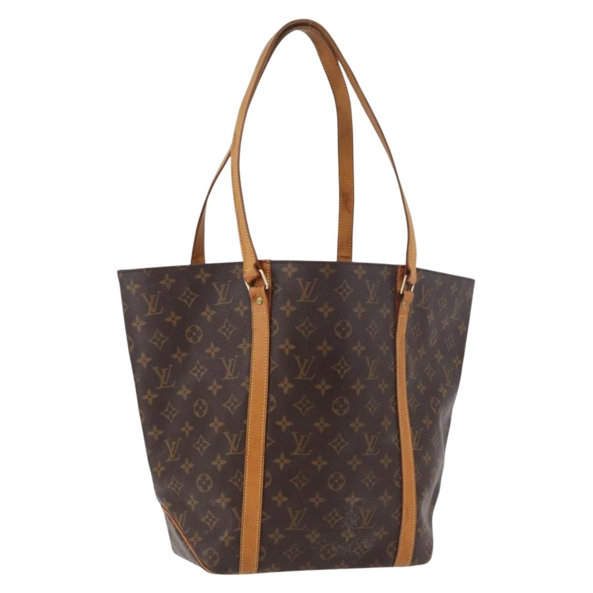 LOUIS VUITTON Monogram Sac Shopping Tote Bag M51108 LV Auth 175402